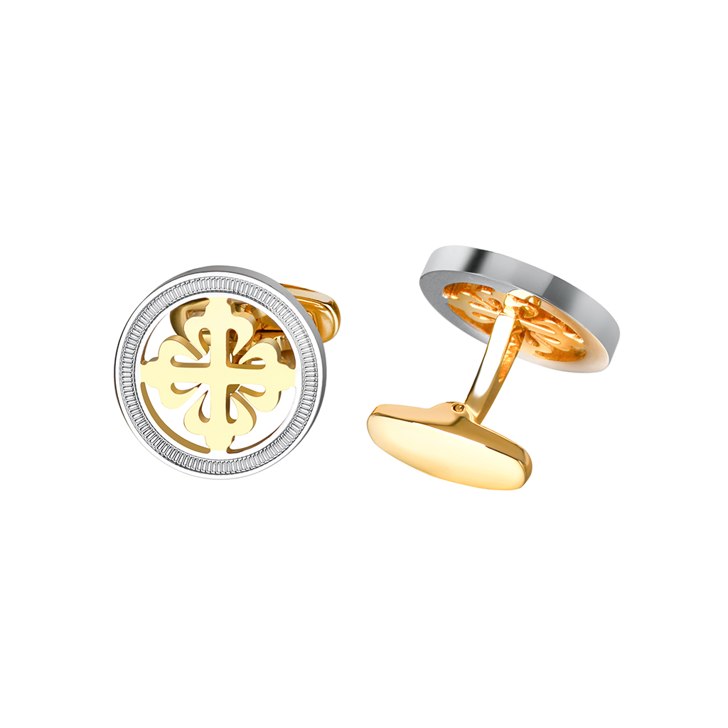 Cufflinks Men Stainless Steel Luxury - SAVOYSHI Luxury Hollow Iris Flower Cufflinks