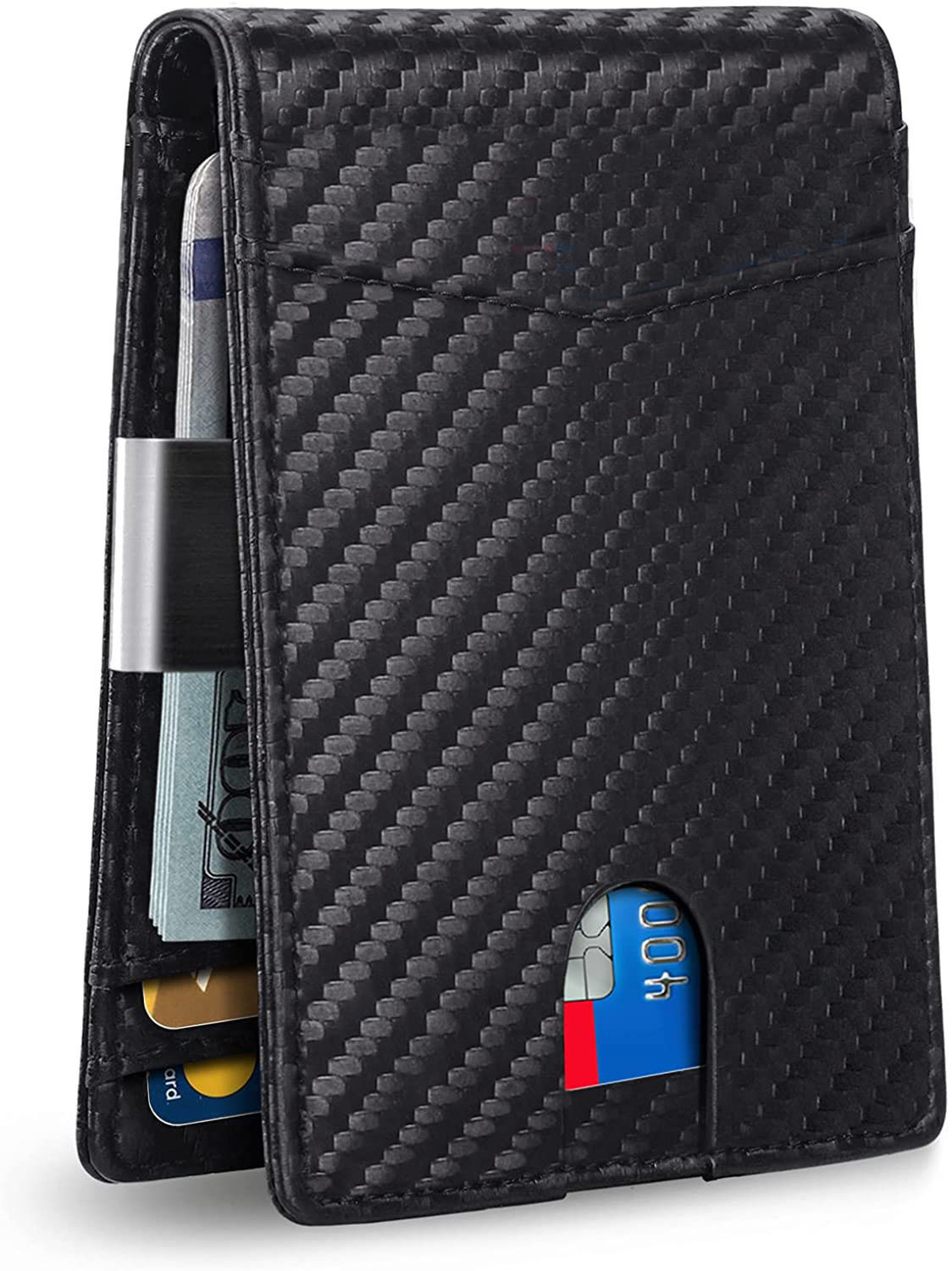 Money Clip Minimalist Rfid Blocking - Ultra Thin RFID Blocking Wallet Men