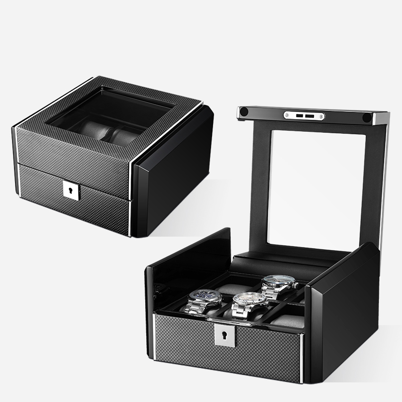 Embers Handmade Black Fashion  - Watch Display Storage Box Carbon Fiber ulasan dan harga