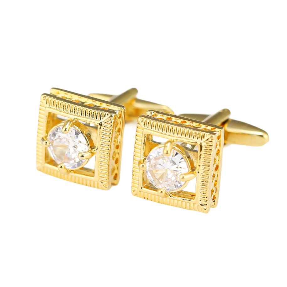 High Quality Gold-Tone Cufflin - Cufflinks Men Stainless Steel Luxury ulasan dan harga