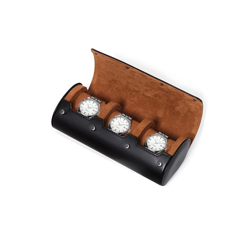 1 2 3 Slots Watch Travel Case  - Watch Travel Roll Case 3 Slots Leather ulasan dan harga