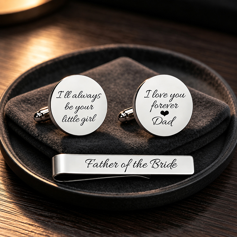 Stainless Steel Cufflinks and  - Tie Clip Bar Set Stainless Steel ulasan dan harga