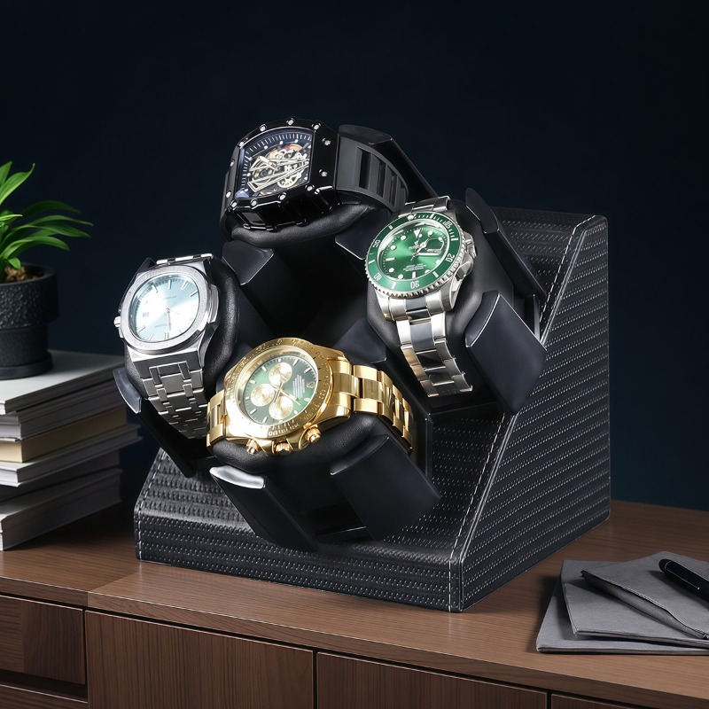 3 4 Slot Silent Automatic Watc - Watch Winder 4 Watches Automatic Silent ulasan dan harga
