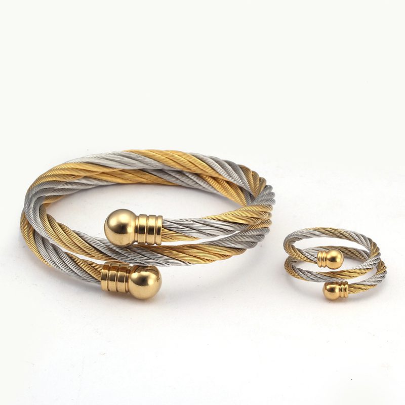 Luxury Stainless Steel Braided - Cufflinks Men Stainless Steel Luxury ulasan dan harga
