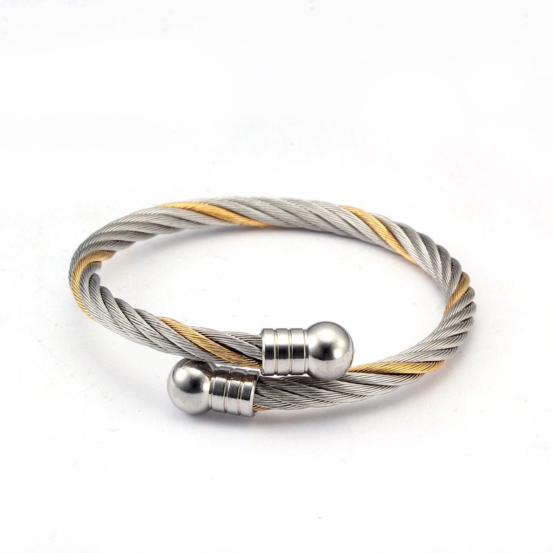 Luxury Stainless Steel Braided - Cufflinks Men Stainless Steel Luxury ulasan dan harga