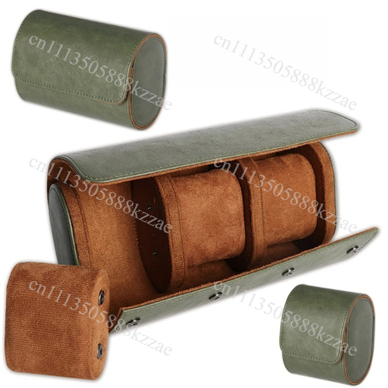 For Men Women Leather Watch Ro - Watch Travel Roll Case 3 Slots Leather ulasan dan harga
