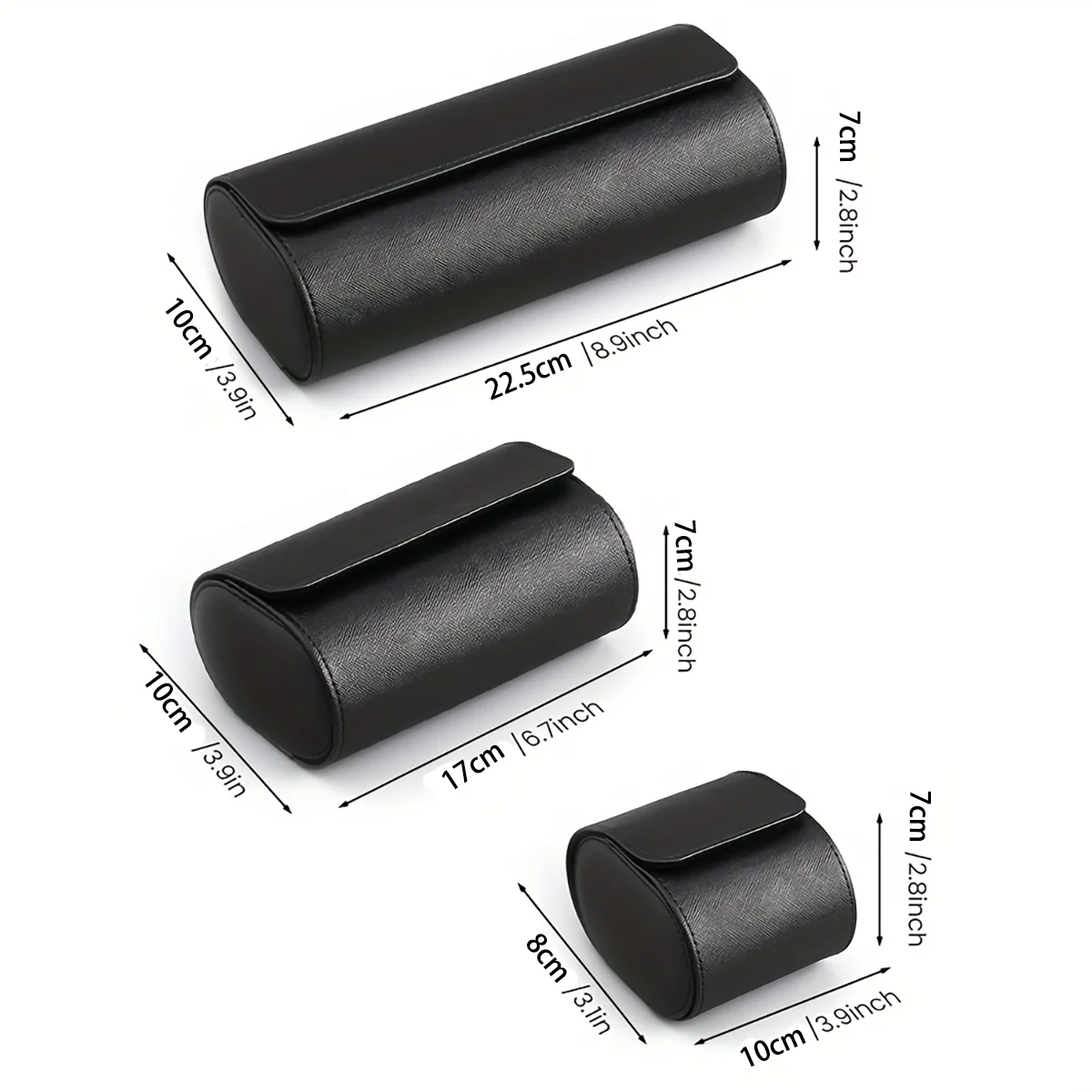 1/2/3 Slots Watch Roll Travel  - Watch Travel Roll Case 3 Slots Leather ulasan dan harga