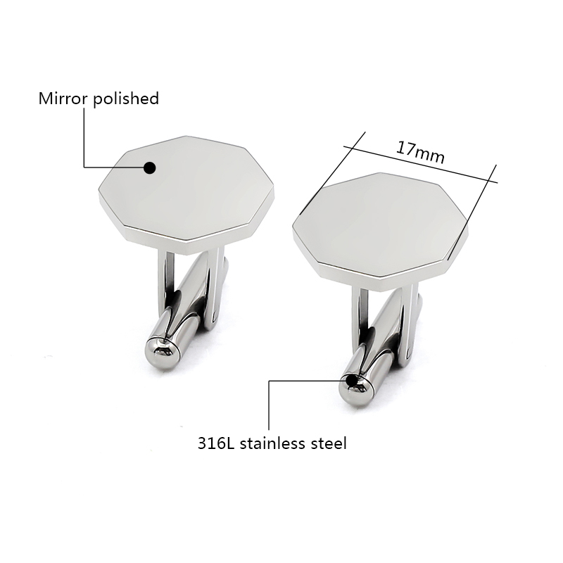 Luxury Unique Pentagonal Cuffl - Cufflinks Men Stainless Steel Luxury ulasan dan harga