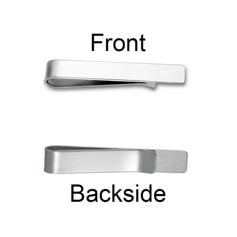 Afirstee Stainless Steel Engra - Tie Clip Bar Set Stainless Steel ulasan dan harga