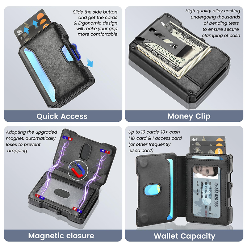 Minimalist Slim Men's Wallet w - Money Clip Minimalist Rfid Blocking ulasan dan harga