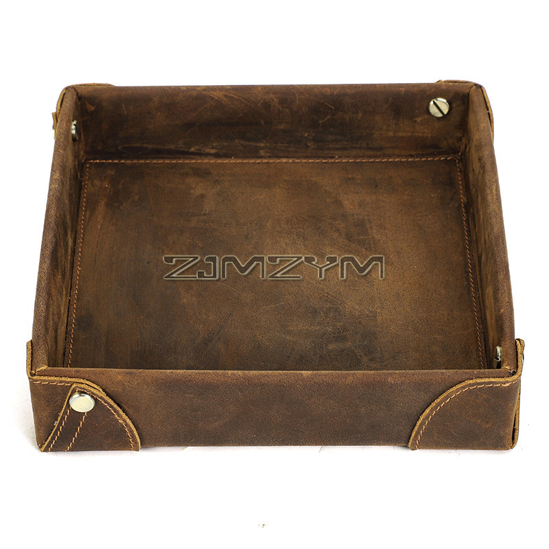 Valet Tray Desk Organizer, Lea - Valet Tray Nightstand Organizer Leather ulasan dan harga