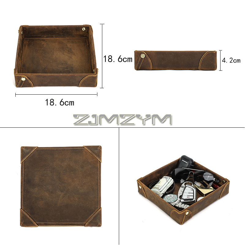 Valet Tray Desk Organizer, Lea - Valet Tray Nightstand Organizer Leather ulasan dan harga