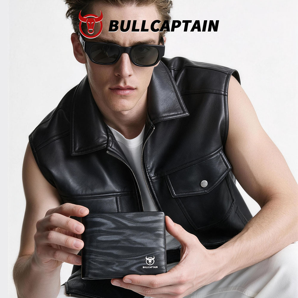 BULLCAPTAIN Slim Leather Walle - Money Clip Minimalist Rfid Blocking ulasan dan harga