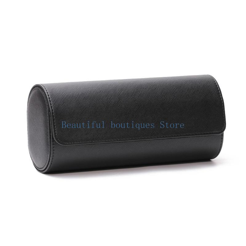 U4LF 3 Slots Watch Roll Travel - Watch Travel Roll Case 3 Slots Leather ulasan dan harga