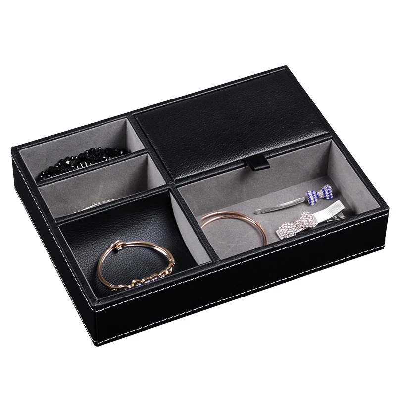 Men's Valet Tray Desktop PU Le - Valet Tray Nightstand Organizer Leather ulasan dan harga