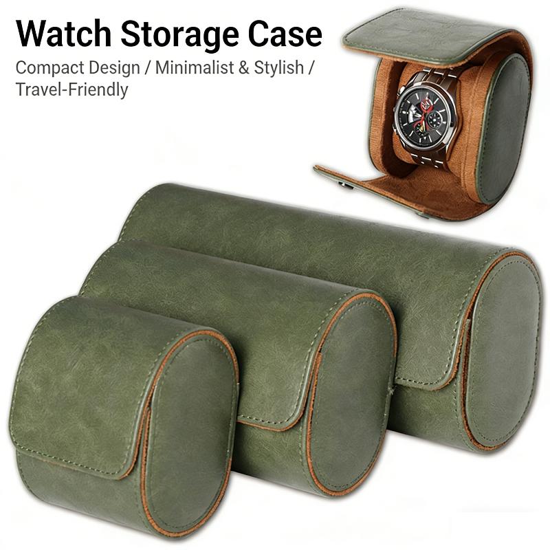 Leather Watch Roll 1 2 3 Slots - Watch Travel Roll Case 3 Slots Leather ulasan dan harga