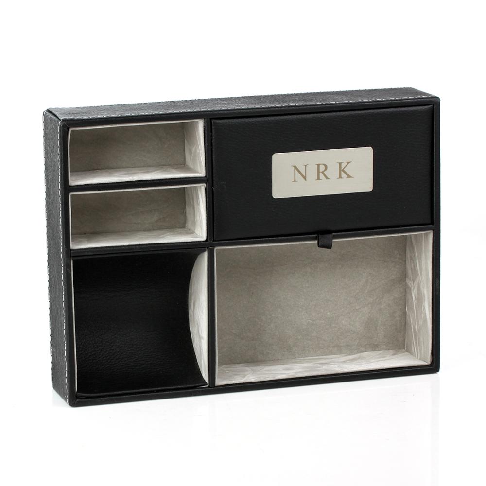 Personalized Faux Leather Vale - Valet Tray Nightstand Organizer Leather ulasan dan harga