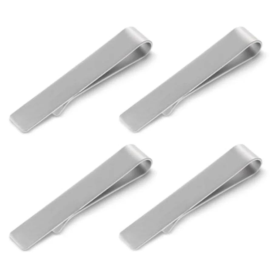 4 Pcs Stainless Steel Tie Clip - Tie Clip Bar Set Stainless Steel ulasan dan harga