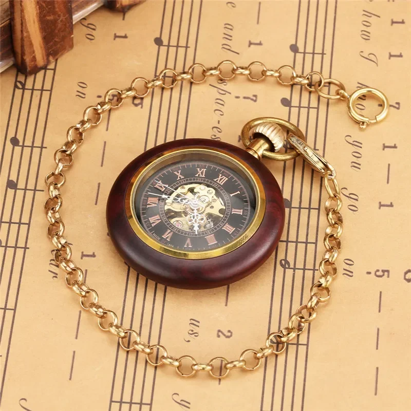 Vintage Skeleton Handwinding M - Pocket Watch Mechanical Skeleton Vintage ulasan dan harga