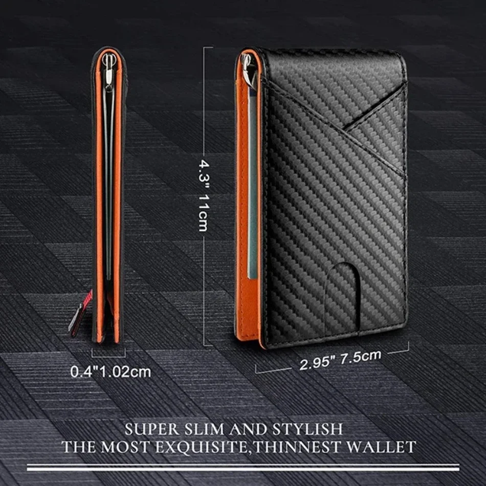 RFID Blocking Wallet Men Money - Money Clip Minimalist Rfid Blocking ulasan dan harga