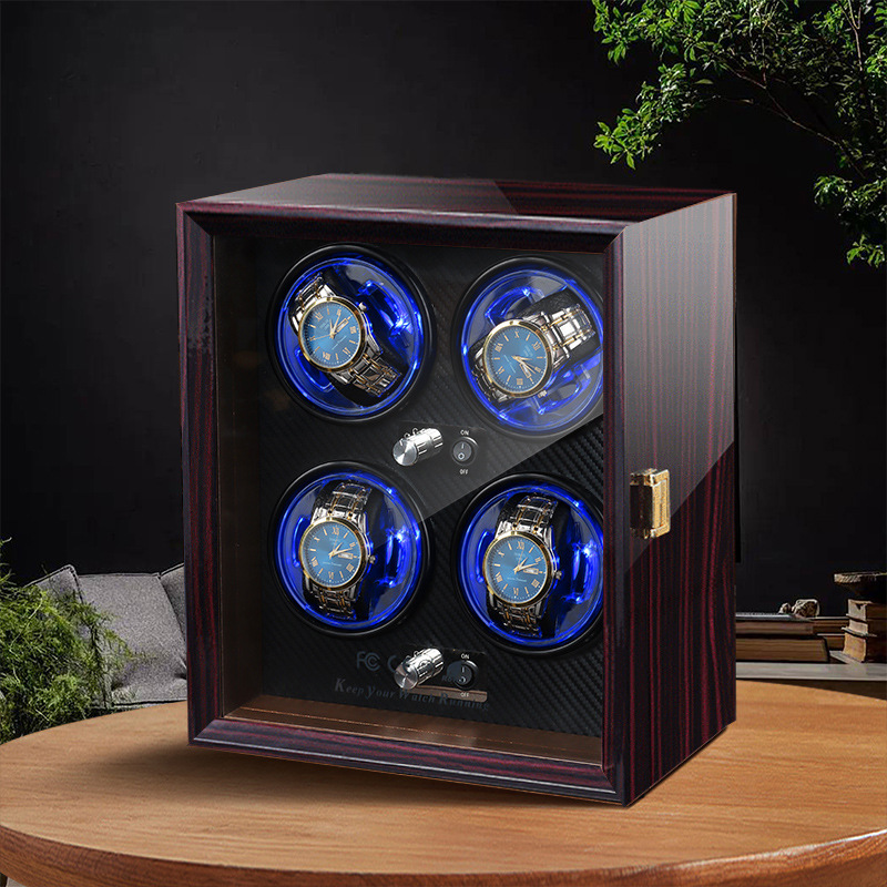 Luxury Watch Winder 4 Watches  - Watch Winder 4 Watches Automatic Silent ulasan dan harga