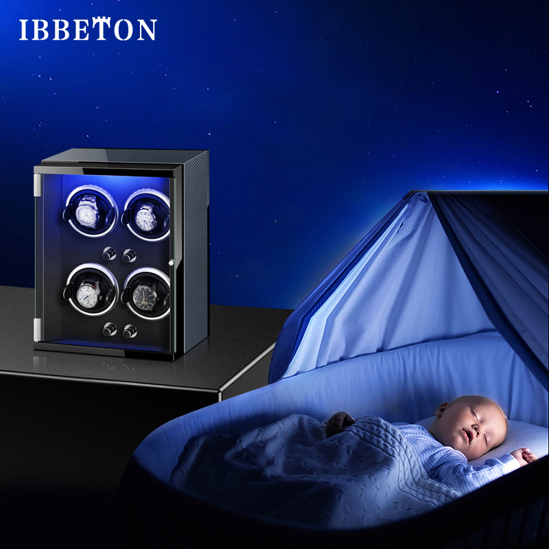 IBBETON 2/3/4/6/9 slots Watch  - Watch Winder 4 Watches Automatic Silent ulasan dan harga
