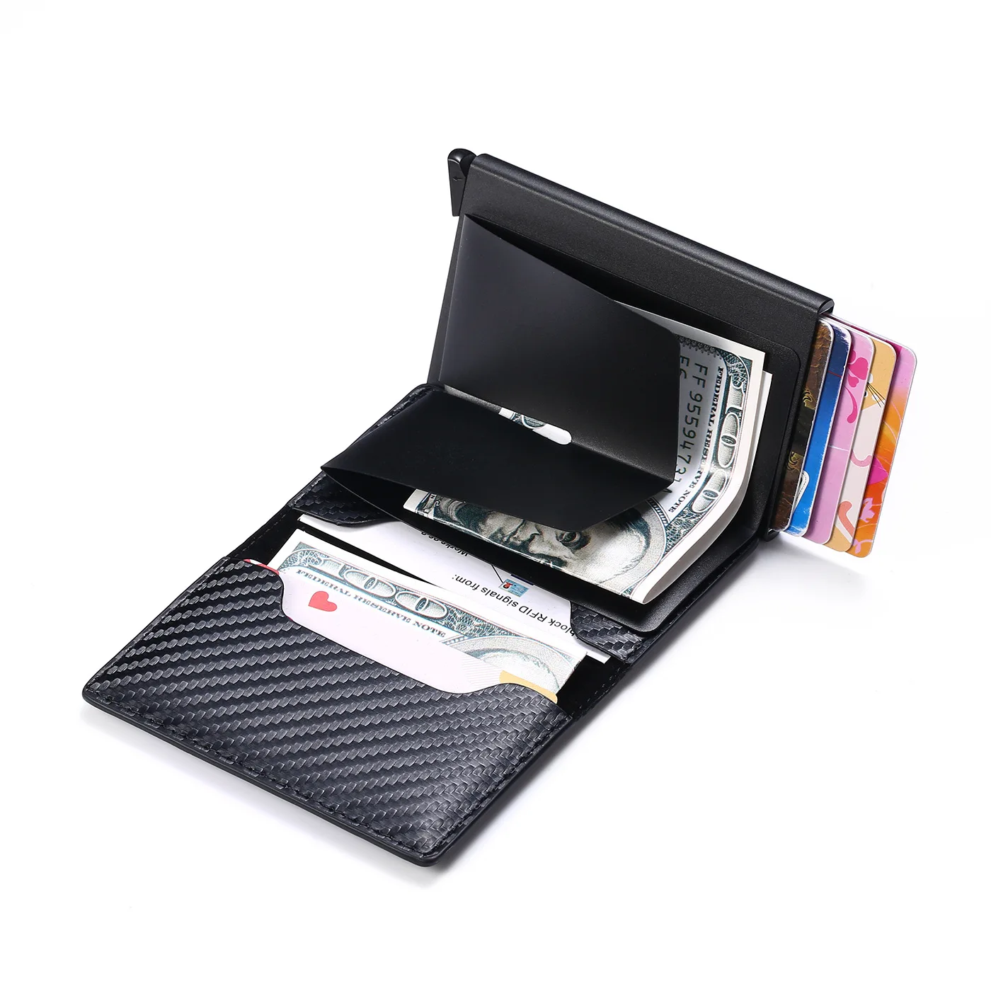 Carbon Fiber Card Holder for M - Money Clip Minimalist Rfid Blocking ulasan dan harga