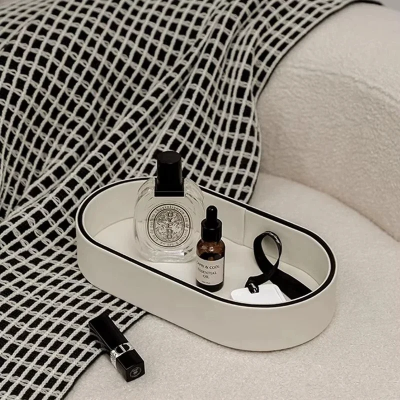 PU Leather Valet Tray Desktop  - Valet Tray Nightstand Organizer Leather ulasan dan harga
