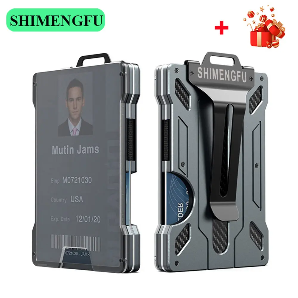 Men's Carbon Fiber Wallet RFID - Money Clip Minimalist Rfid Blocking ulasan dan harga