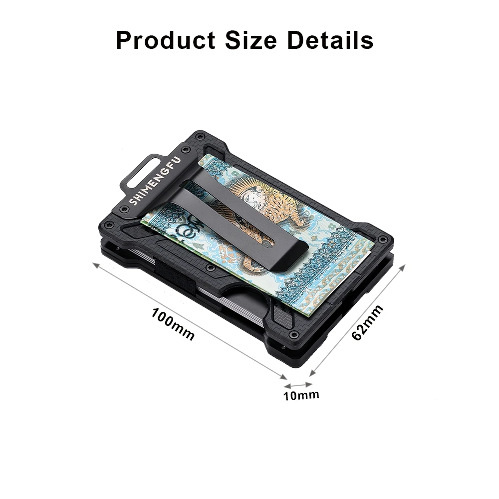 Men's Carbon Fiber Wallet RFID - Money Clip Minimalist Rfid Blocking ulasan dan harga
