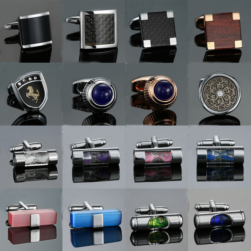 Novelty Luxury high quality st - Cufflinks Men Stainless Steel Luxury ulasan dan harga